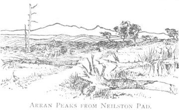 Arran Peaks from Neilston Pad